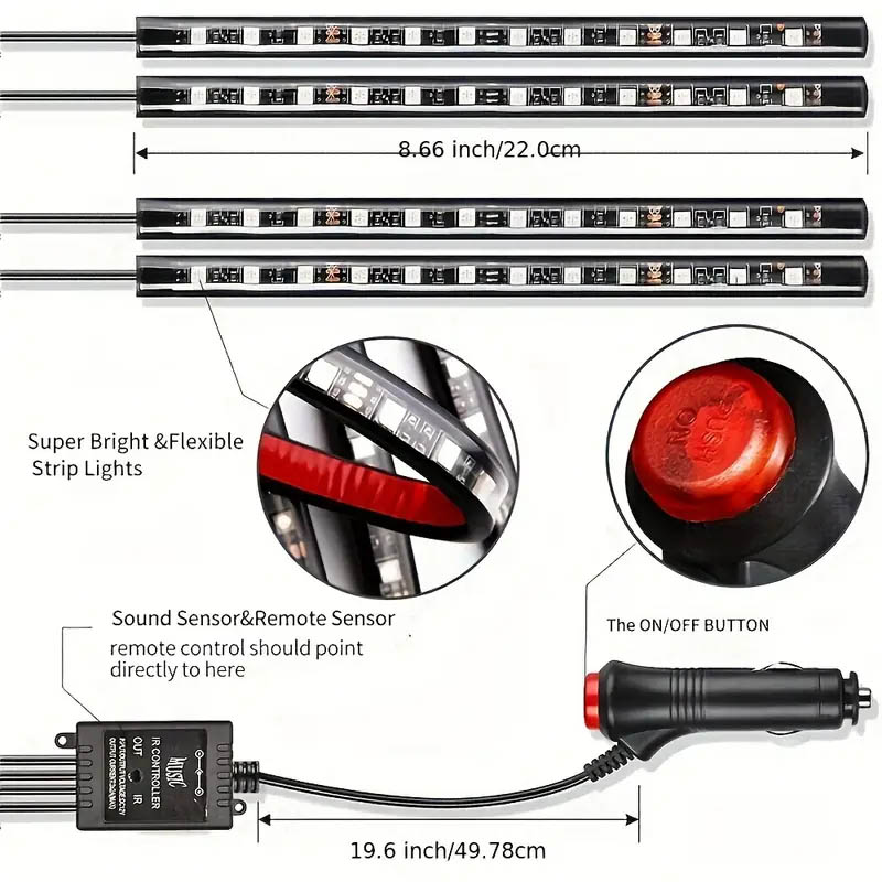 LED машины дотоод гэрэлтүүлгийн иж бүрдэл