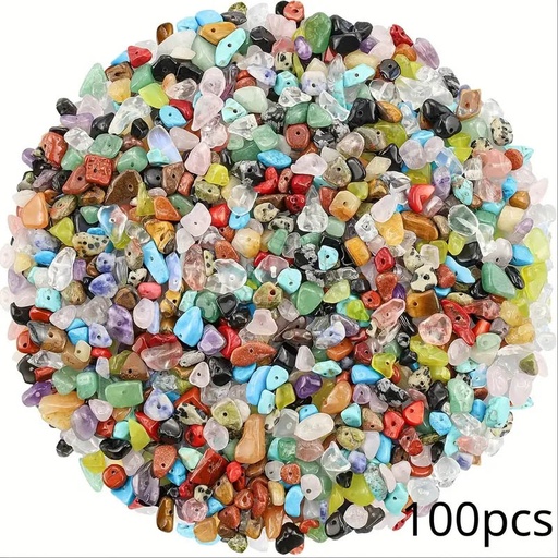 [Mixed stone] 100 ширхэг олон өнгийн байгалийн чулуу